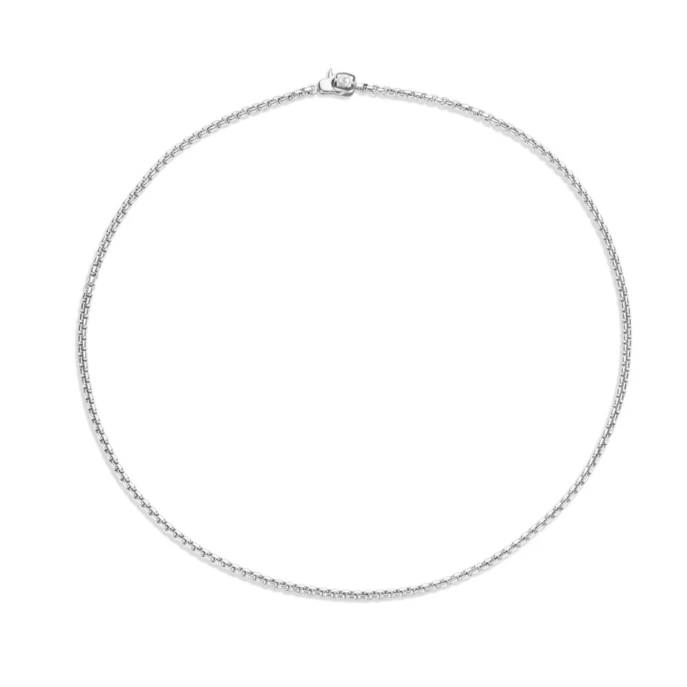 Ti Sento Milano Minimalist Silver Chain Necklace - Image 3
