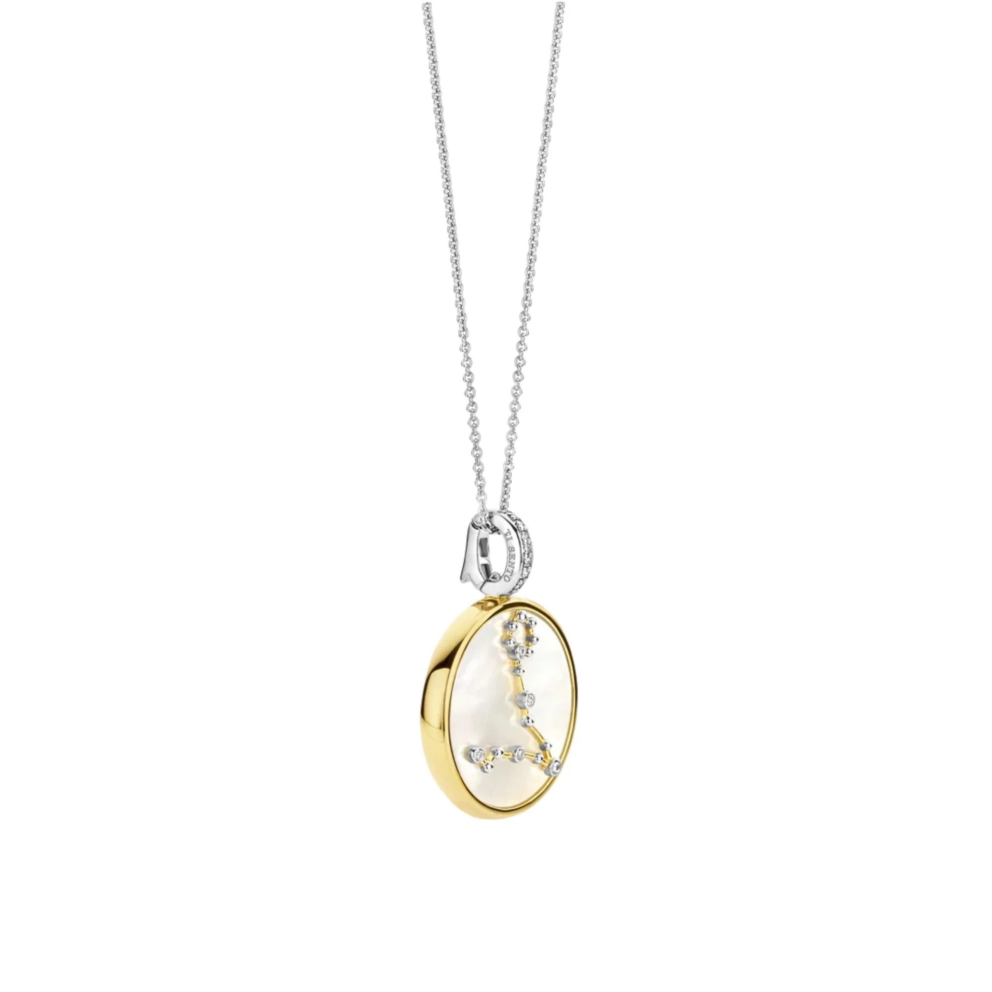 Ti Sento Pisces Zodiac Sign Gold Plated Pendant - Image 3