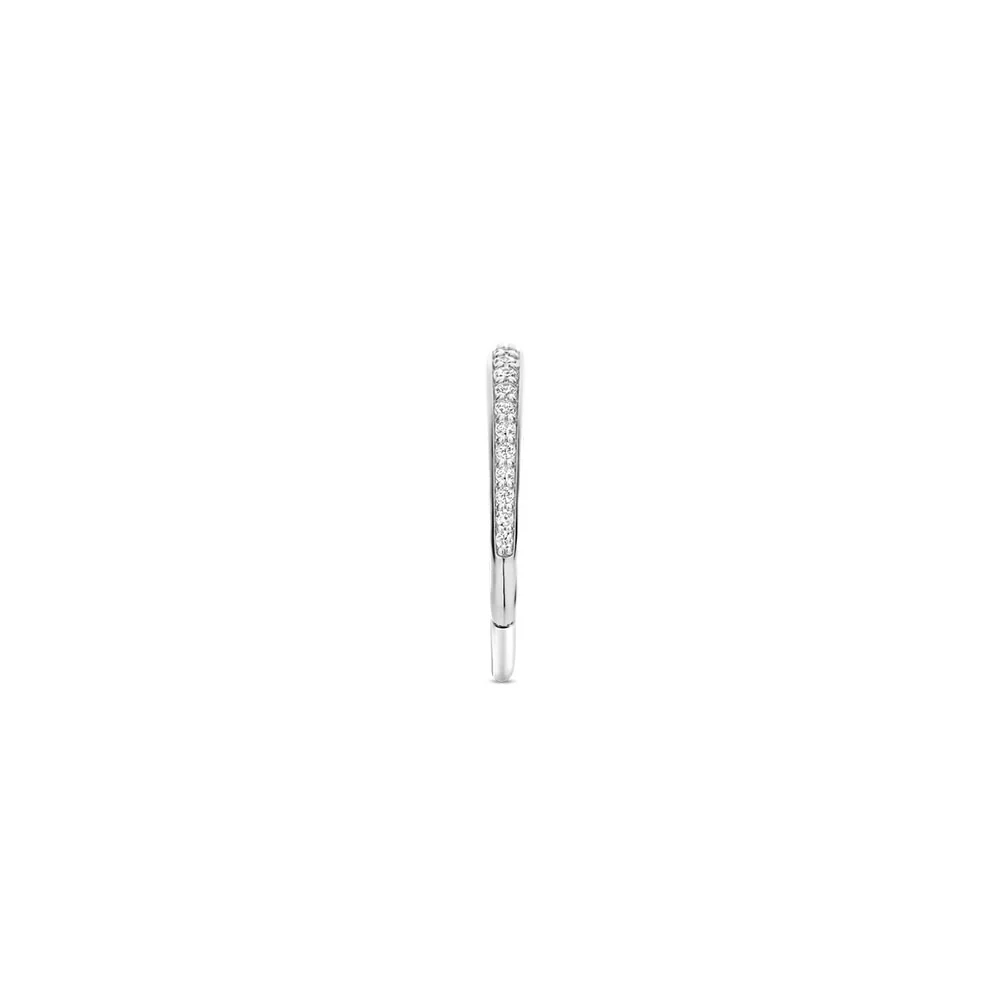 Ti Sento Platinum Plated CZ Pave Ring - Image 3
