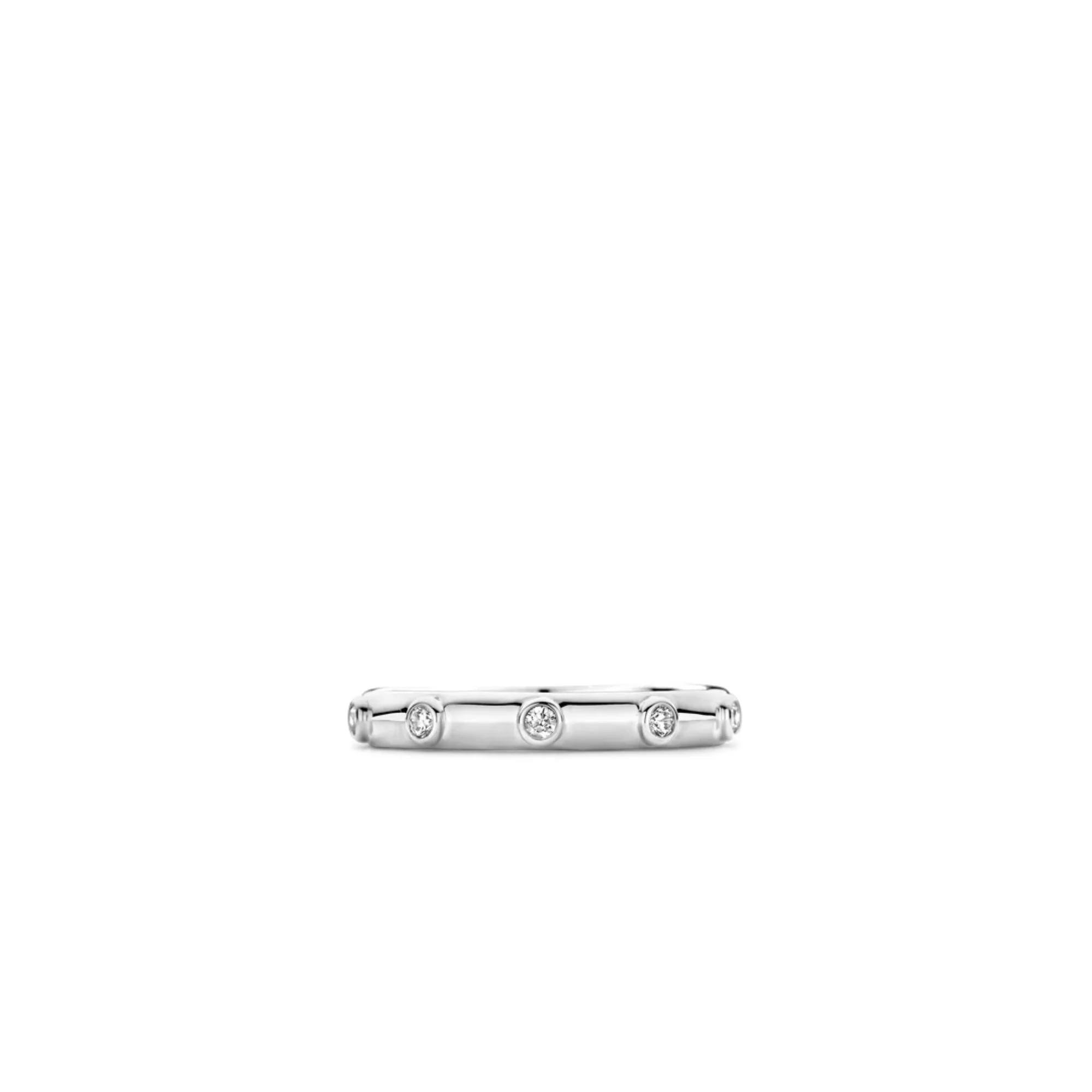 Ti Sento Silver Zirconia Band Ring - Image 2