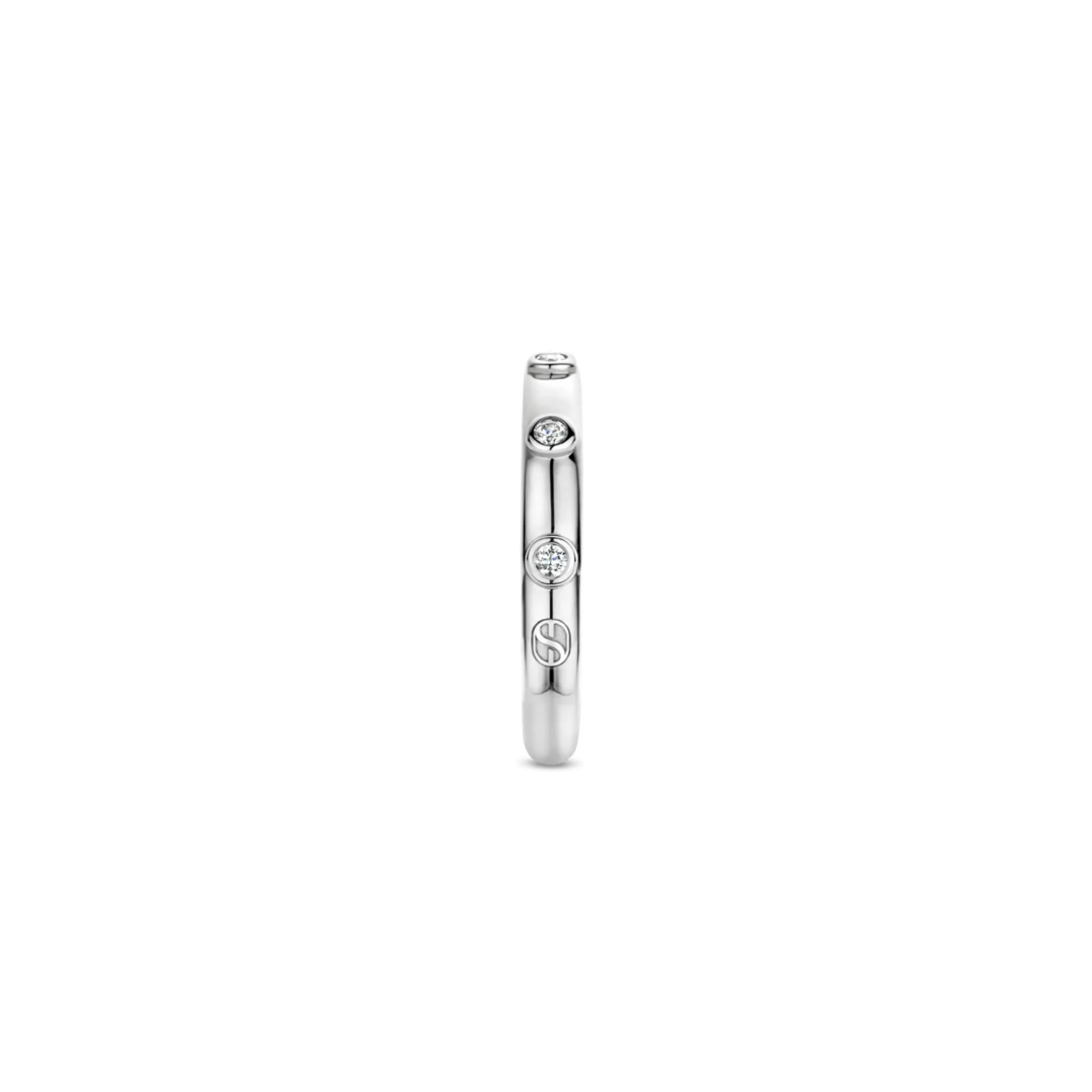 Ti Sento Silver Zirconia Band Ring - Image 3