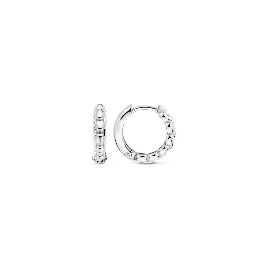 Ti Sento Gold Plated Interlinked Hoop Earrings - Image 4