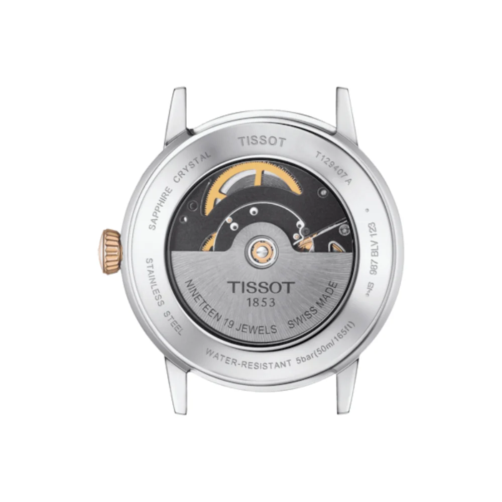 Tissot Classic Stainless Steel & Rose PVD 42mm Silver Dial Watch - Image 3