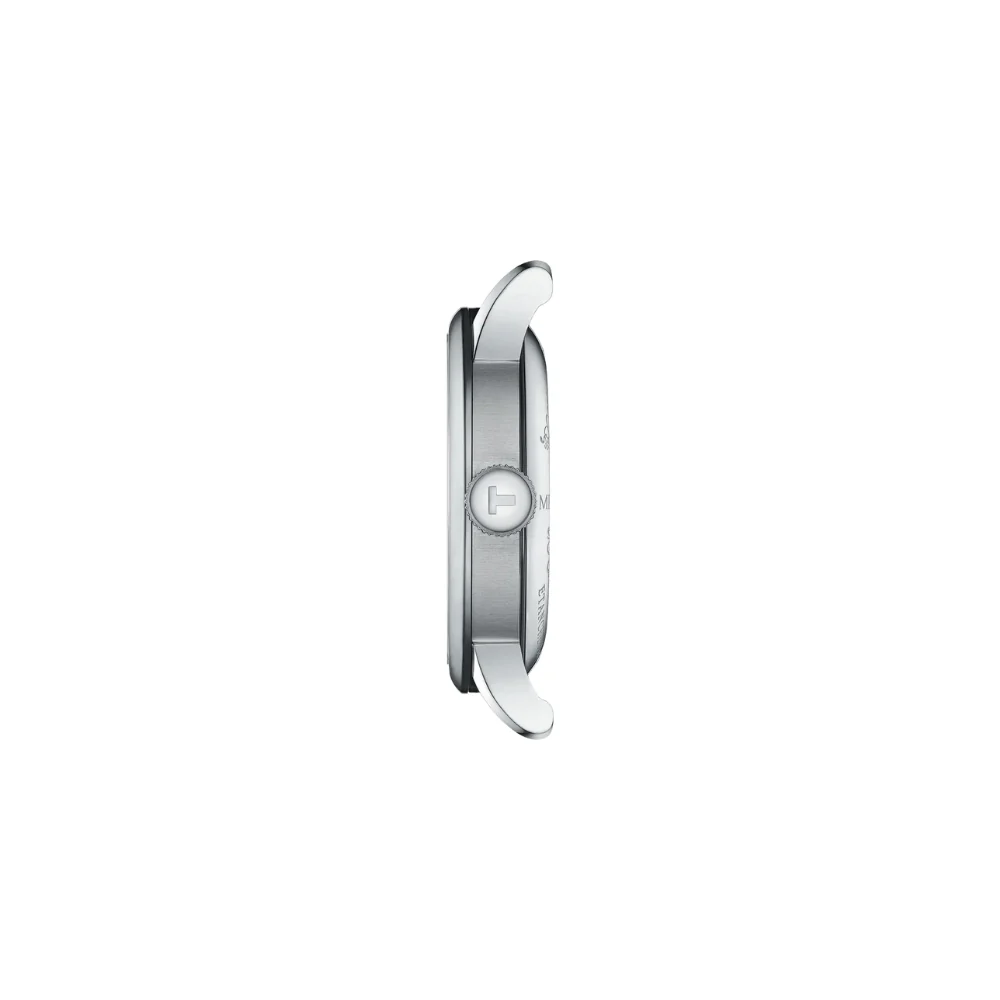 Tissot Le Locle Silver Dial Black Leather Watch - Image 3