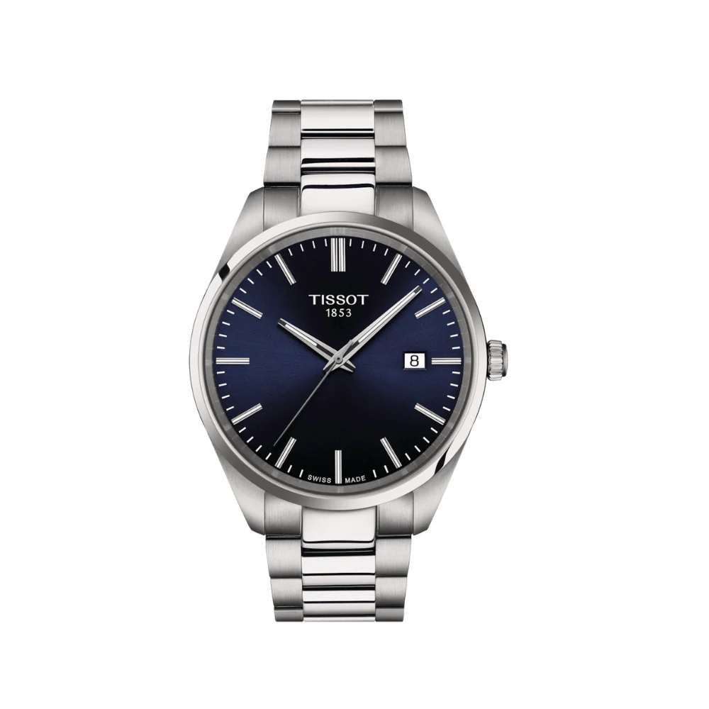 Tissot PR100 Stainless Steel 40mm Blue Dial Watch