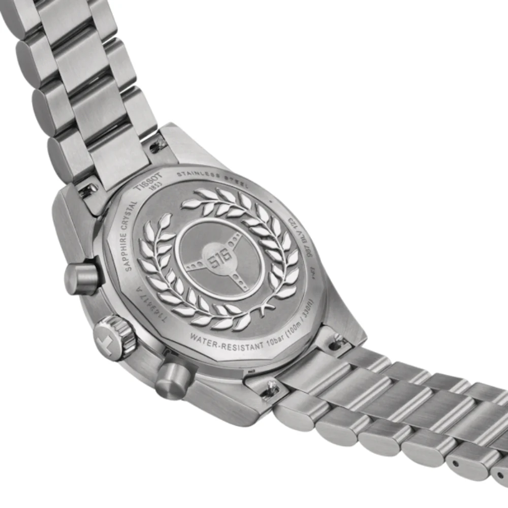 Tissot PR516 Chronograph Stainless Steel 40mm Black Dial Watch - Image 5