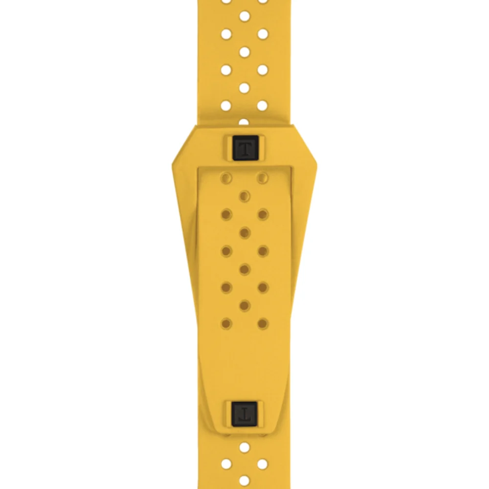 Tissot Sideral S Stainless Steel Yellow 41mm Black Dial Watch - Image 5