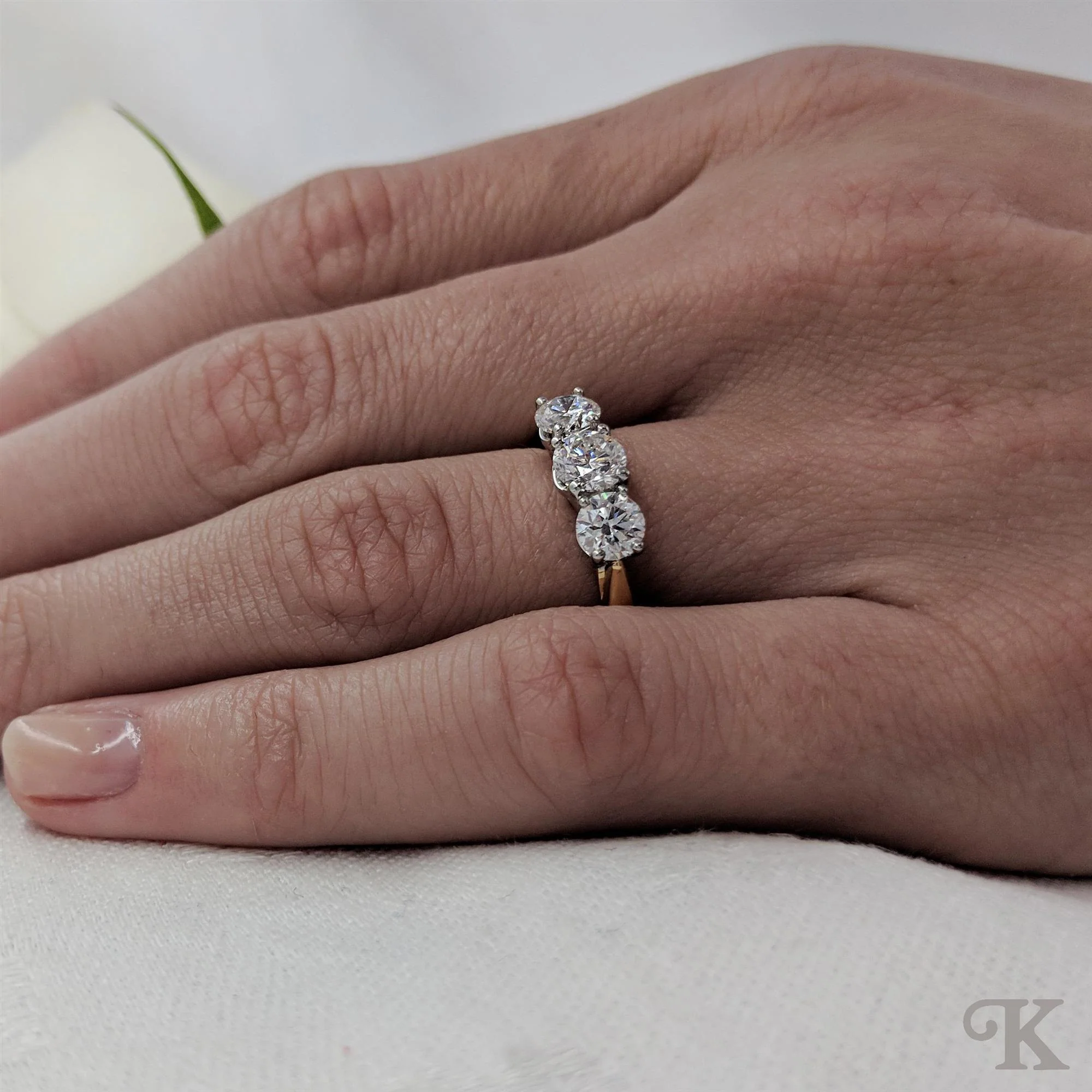 Trilogy Classic Three Stone - Image 2