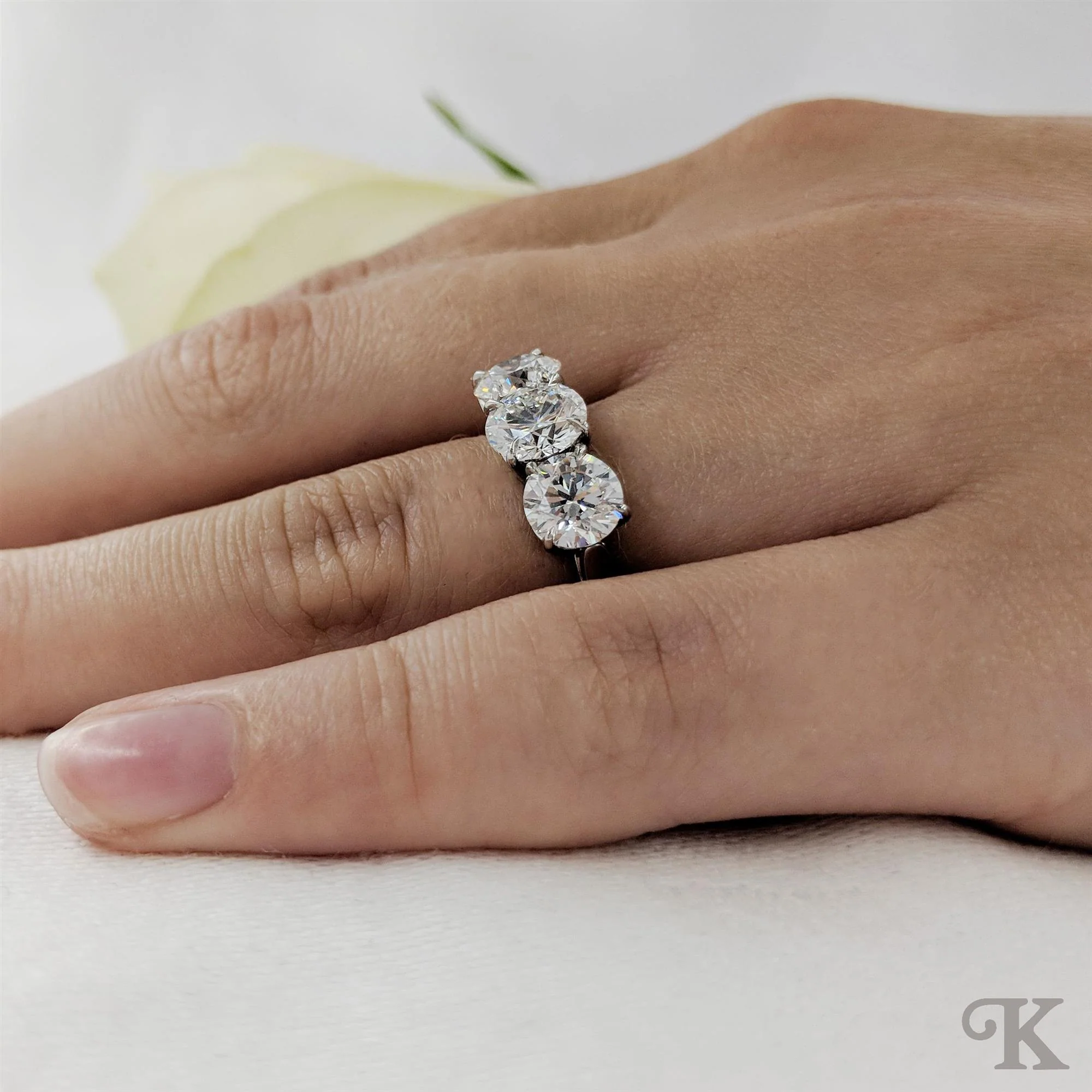 Trilogy Classic Three Stone - Image 2