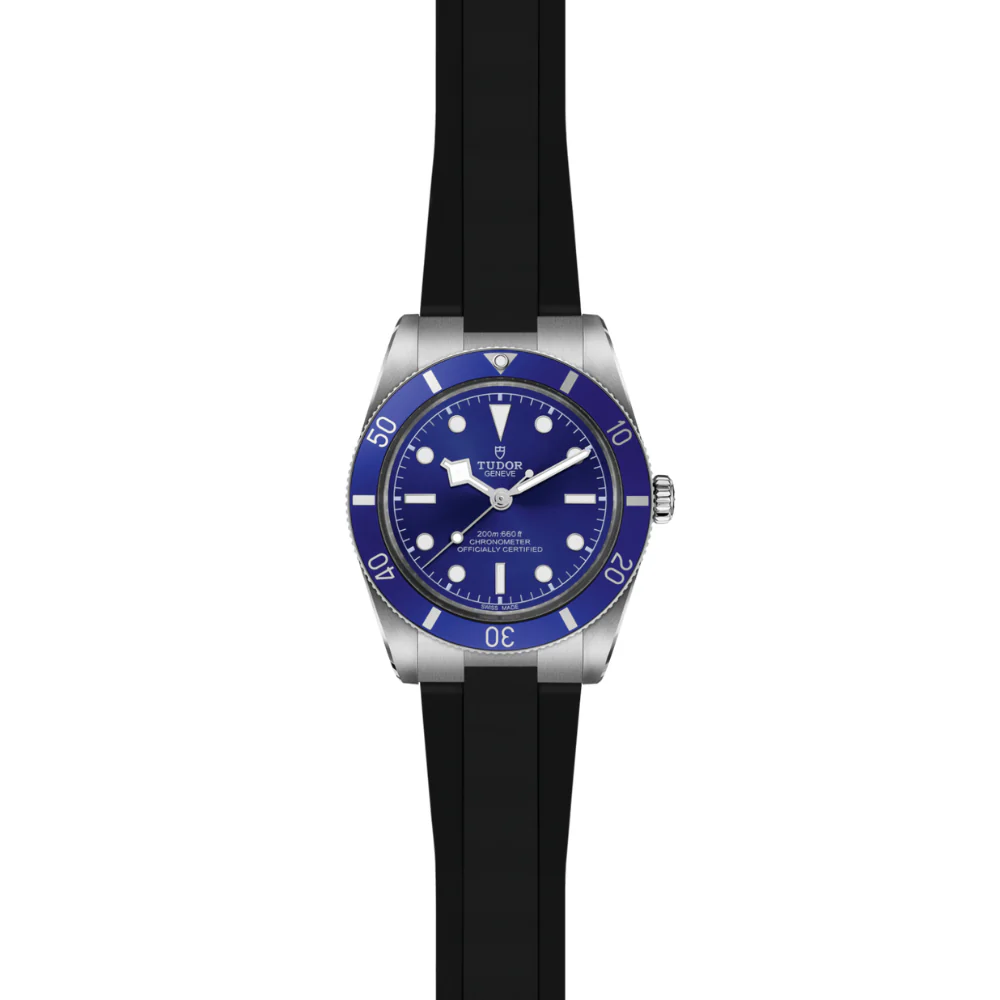 TUDOR Black Bay 54 37mm Blue Dial Rubber Strap Watch - Image 3