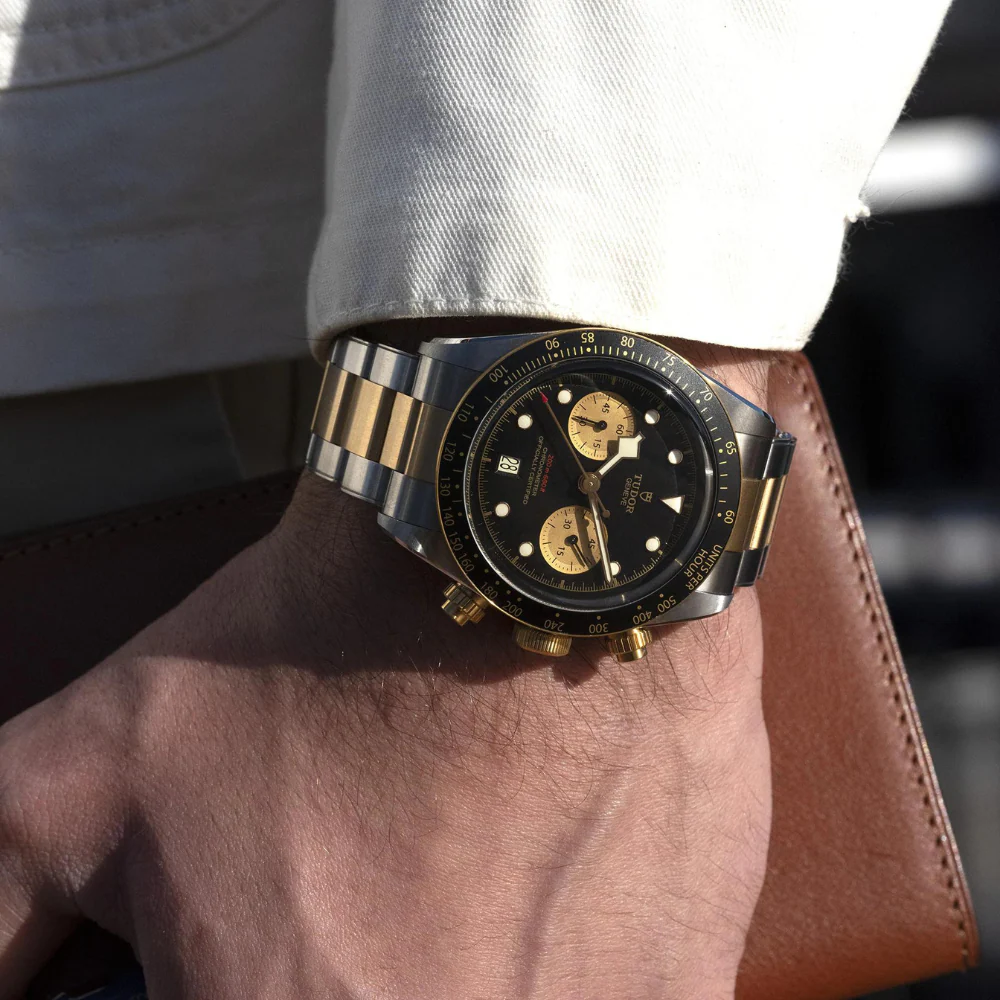 TUDOR Black Bay Chrono S&G Calibre MT5813 Two Tone Watch - Image 3