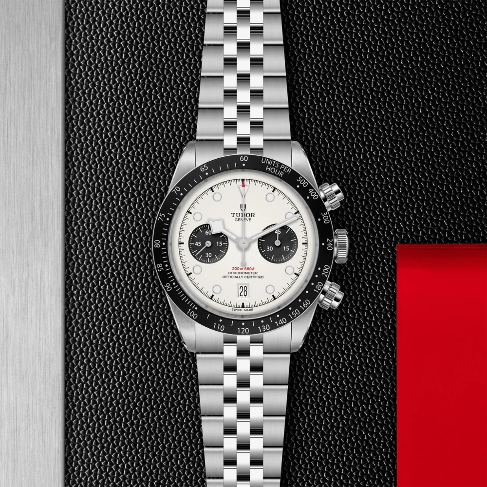 TUDOR Black Bay Chrono White Dial 5 Link Bracelet - Image 2