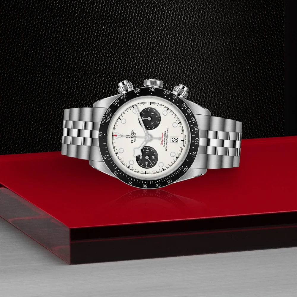 TUDOR Black Bay Chrono White Dial 5 Link Bracelet - Image 3