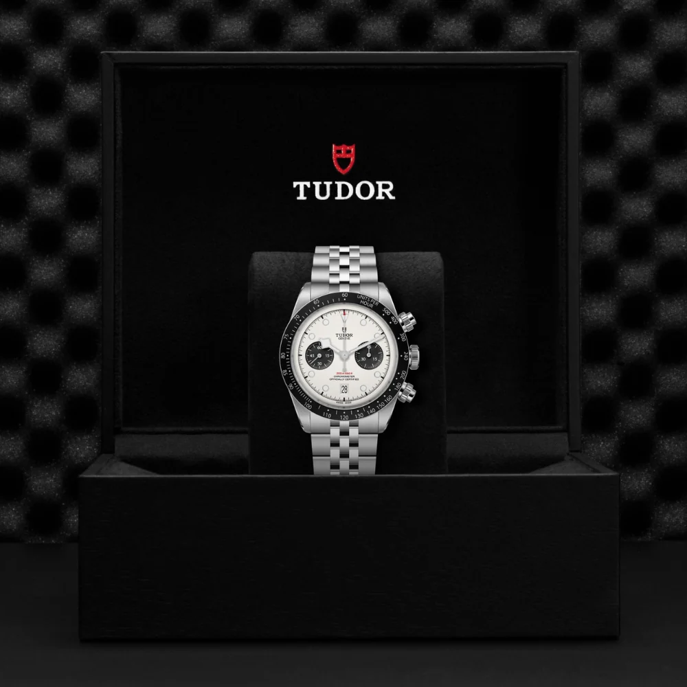 TUDOR Black Bay Chrono White Dial 5 Link Bracelet - Image 4