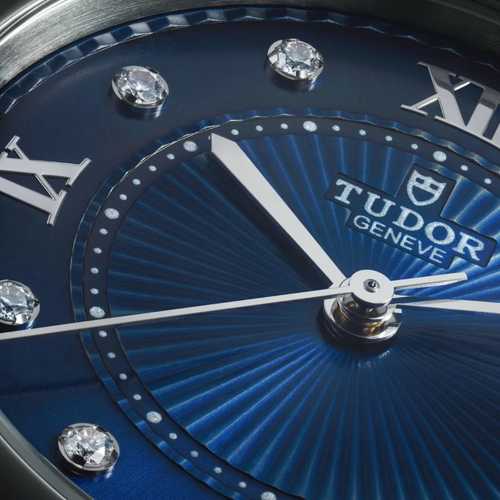 TUDOR Clair De Rose Blue Diamond Dial 26mm Watch - Image 4