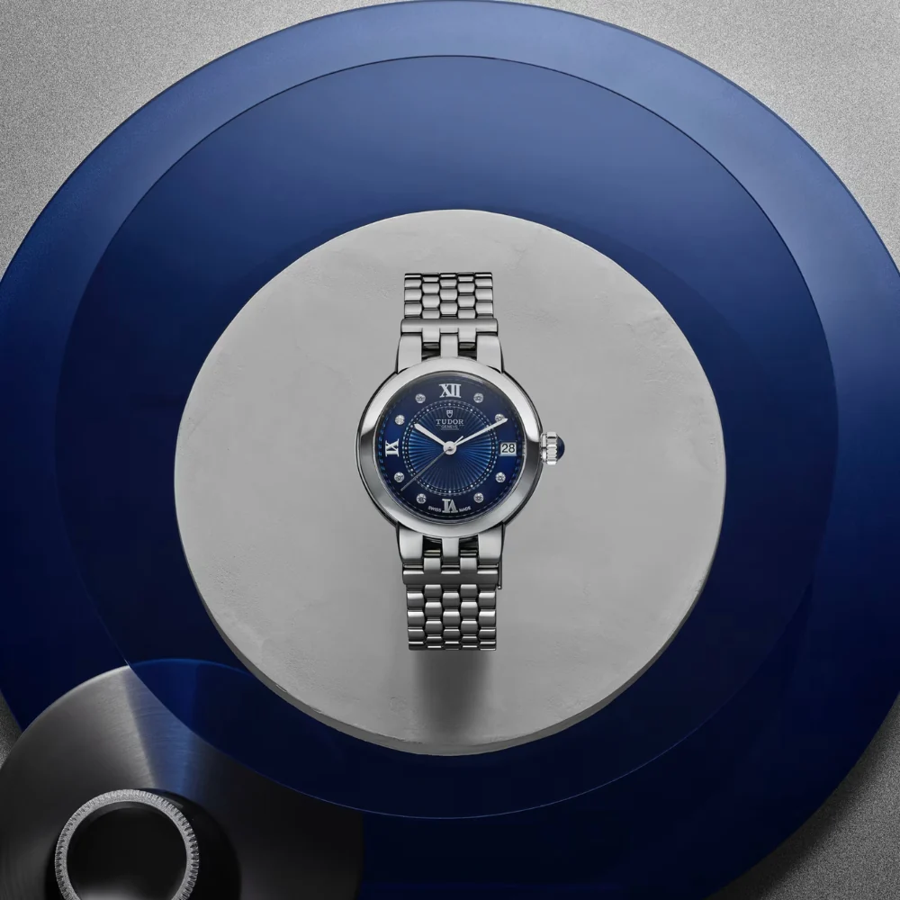 TUDOR Clair De Rose Blue Diamond Dial 34mm Watch - Image 4