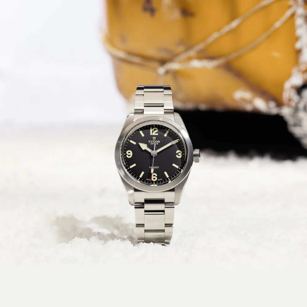 TUDOR Ranger Black Dial Bracelet 39mm Watch - Image 4