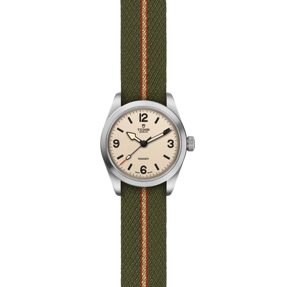 TUDOR Ranger Fabric Strap Beige 36mm Dial Watch - Image 3