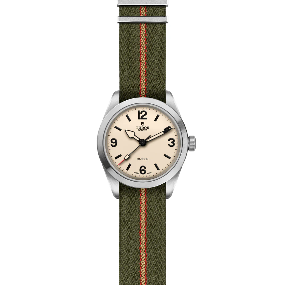 TUDOR Ranger Fabric Strap Beige 39mm Dial Watch - Image 3