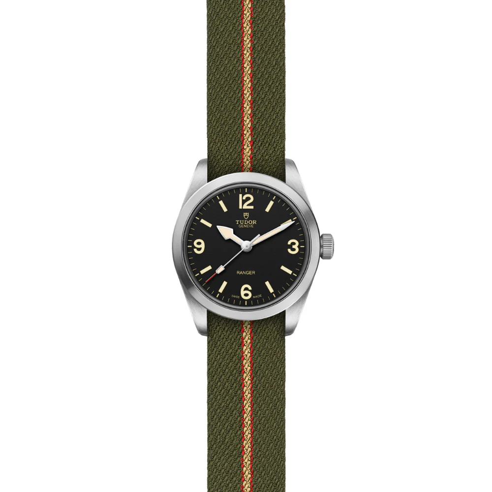 TUDOR Ranger Fabric Strap Black 36mm Dial Watch - Image 3