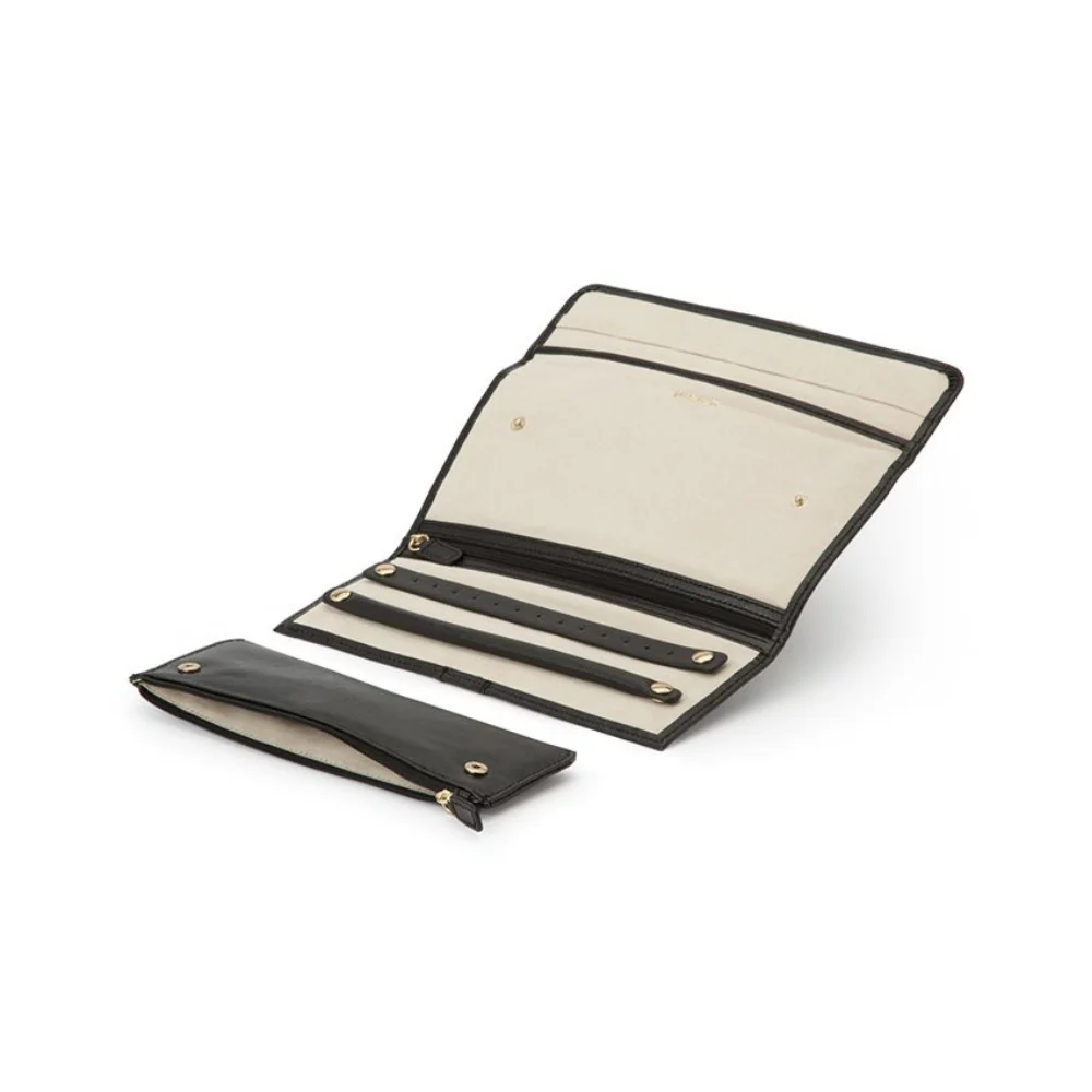 WOLF Palermo Travel Jewellery Box Black Colour - Image 4