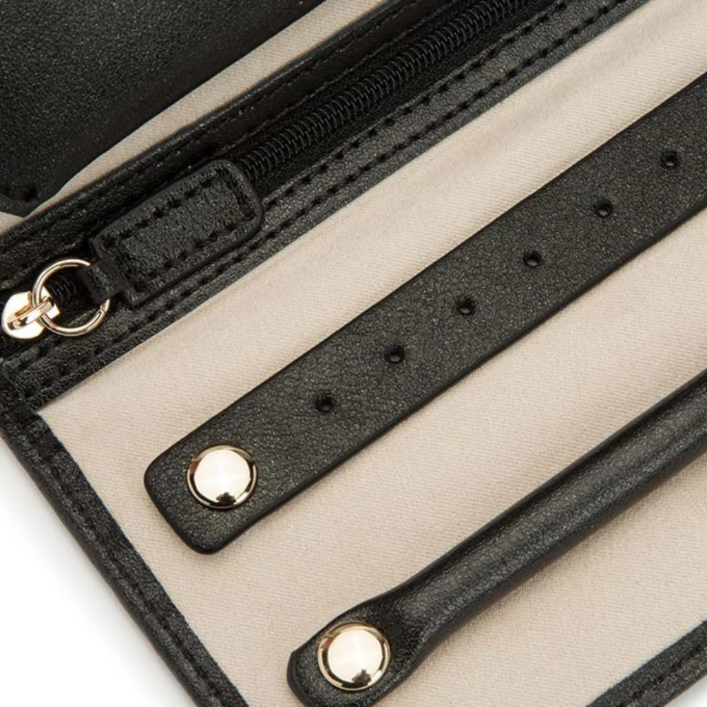 WOLF Palermo Travel Jewellery Box Black Colour - Image 5