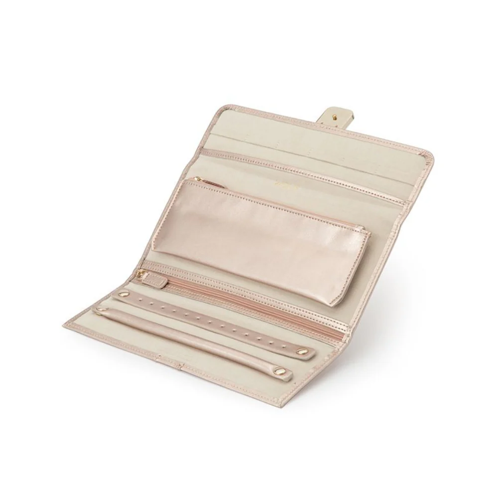 WOLF Palermo Travel Jewellery Box Rose Gold Colour - Image 3